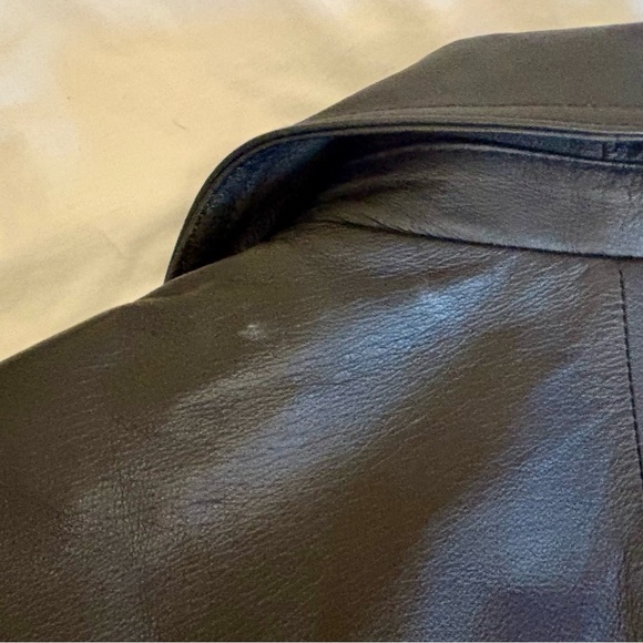 Worthington Black Leather Jacket Women’s XL Zip Up Pockets - Picture 5 of 8